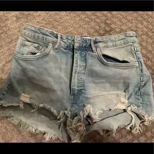 Zara light washed Jean shorts